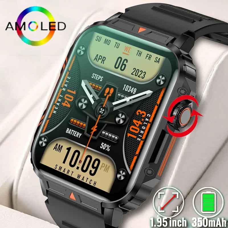 Smartwatch Face - 1,91 уличные военные Смарт-часы, мужские Bluetooth-часы