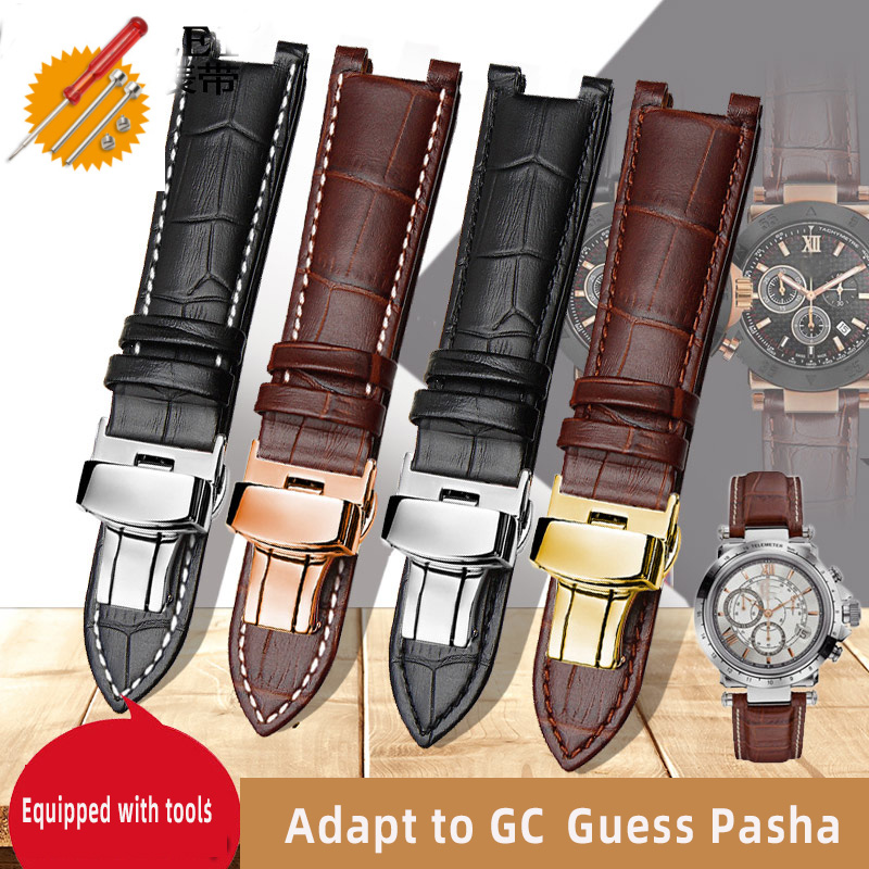 Smartwatch Guess - Ремешок из воловьей кожи для наручных