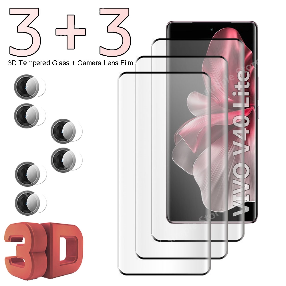 Vivo V40 - Защитное стекло 3+3 изогнутое закаленное для