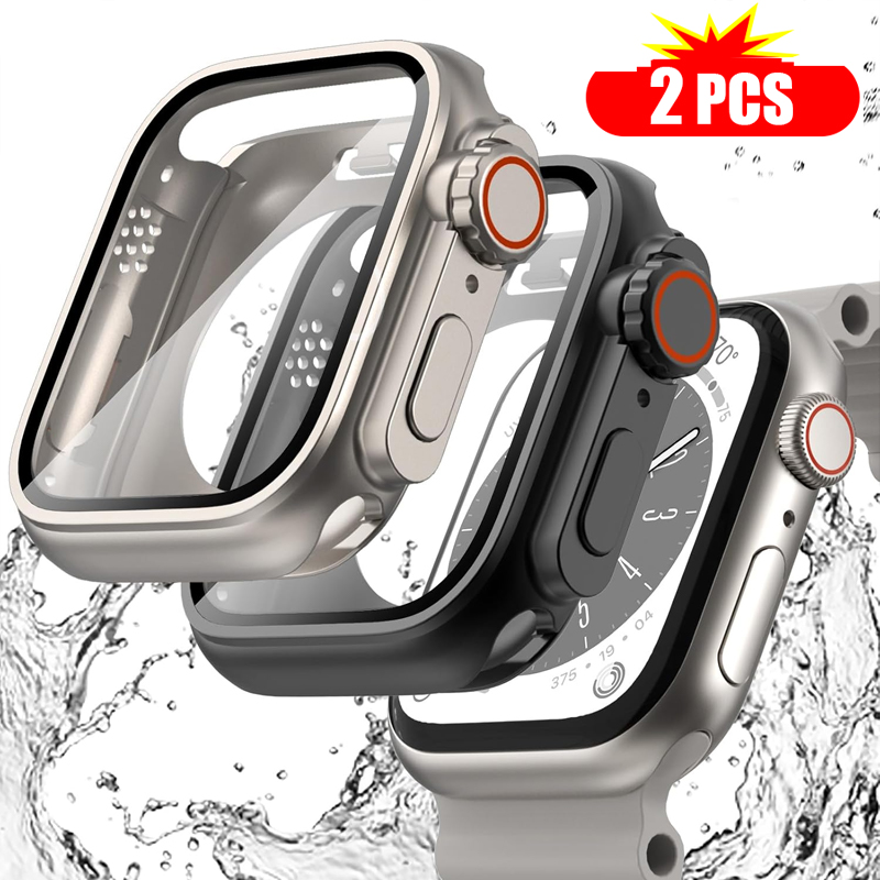 Apple Smartwatch Accessories - 2 шт. закаленное стекло + крышка