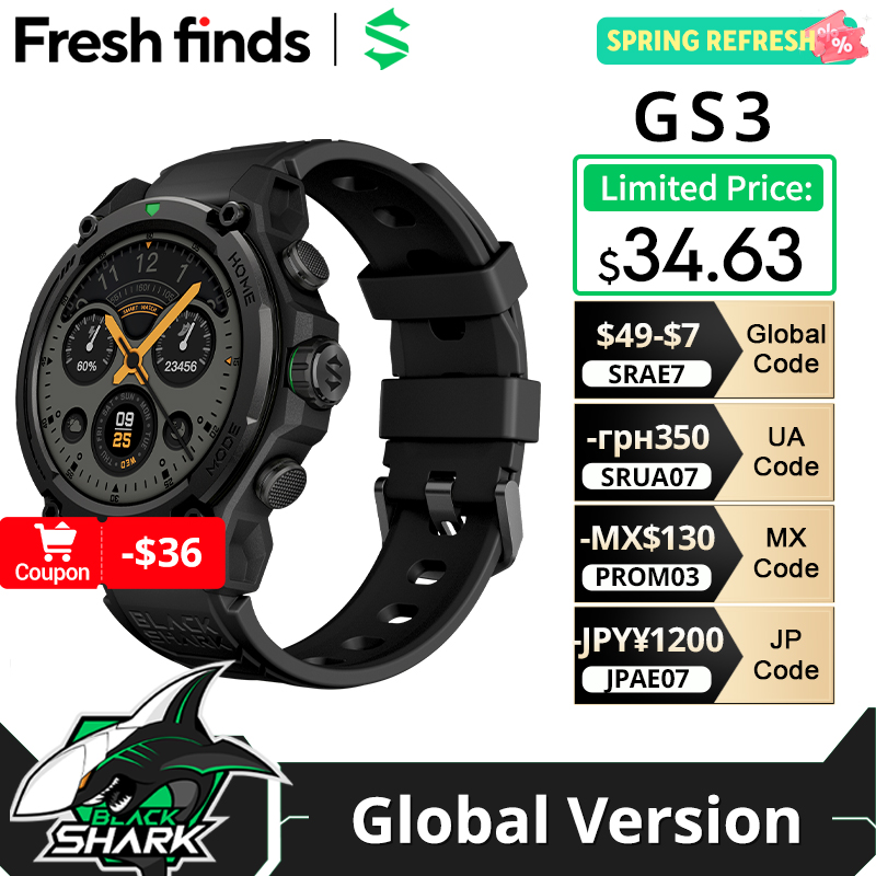Smartwatch Face - [Мировая премьера] Умные часы Blackshark GS3,