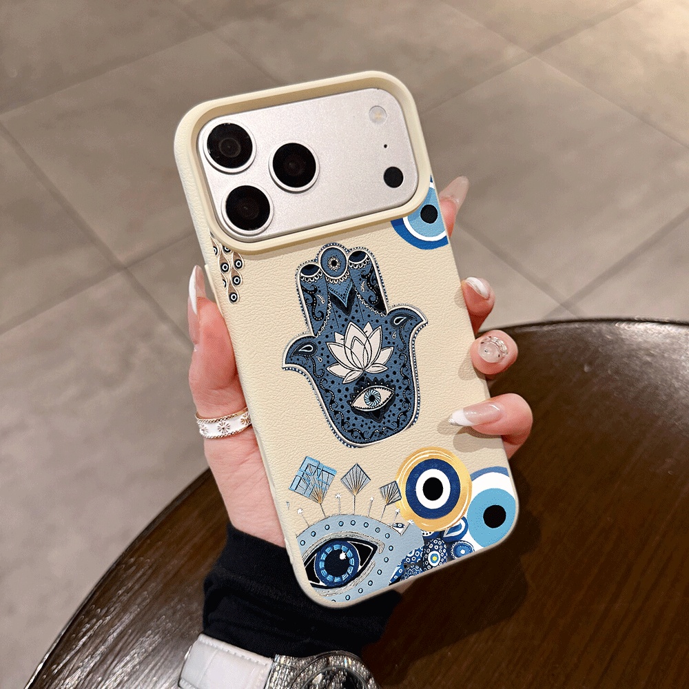 Apple Iphone 15 Pro Max - Матовый силиконовый чехол INS «Злой глаз»