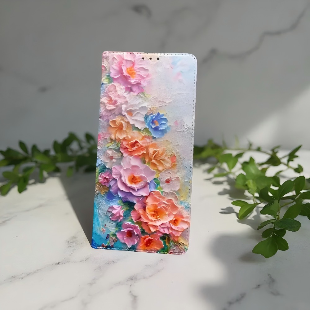 Samsung Galaxy S25 - Кожаный чехол-кошелек с магнитной застежкой и