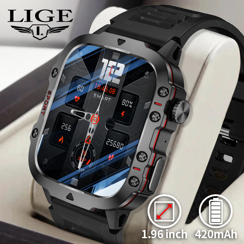 Smartwatch Face - LIGE уличные умные часы для мужчин