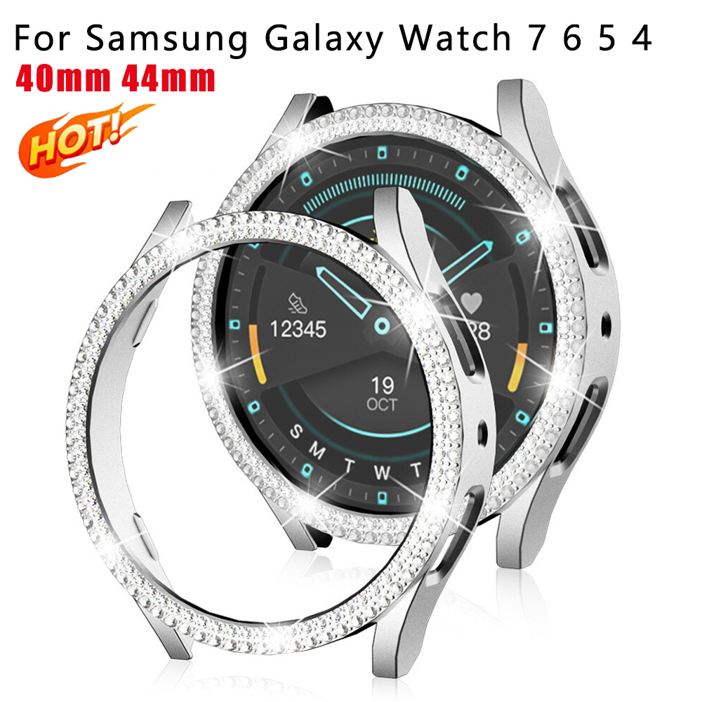 Accessories For Galaxy Watch 5 - Блестящий чехол с бриллиантами для Samsung