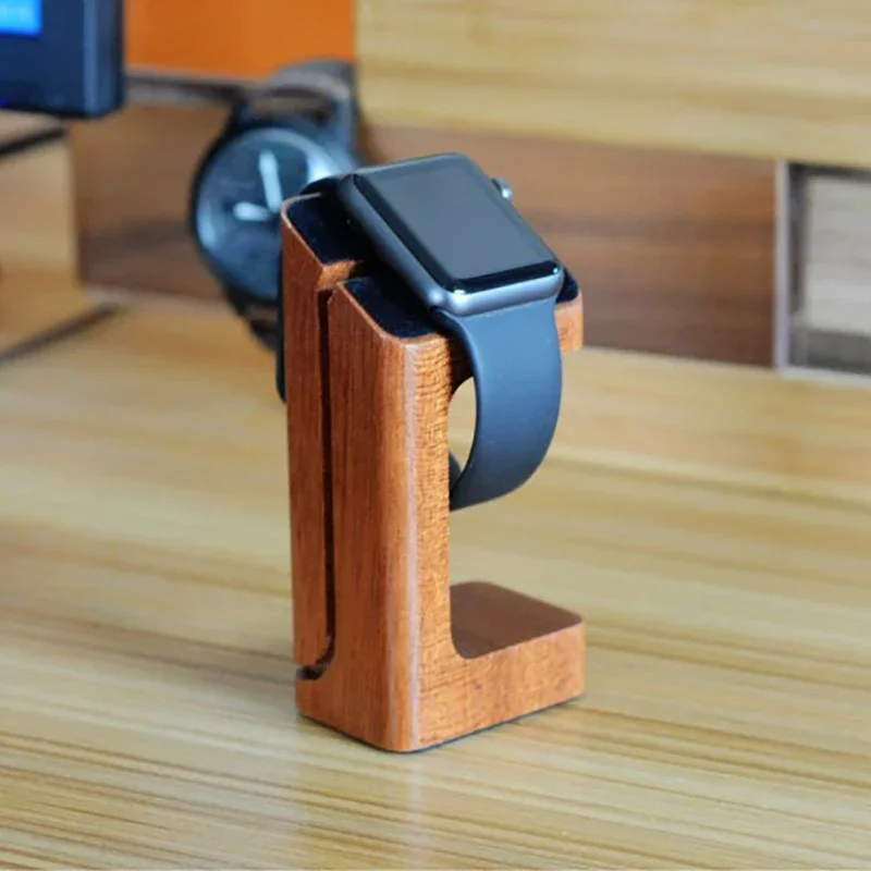 Деревянная подставка для заряд – обзор и цена Apple Smartwatch Accessories