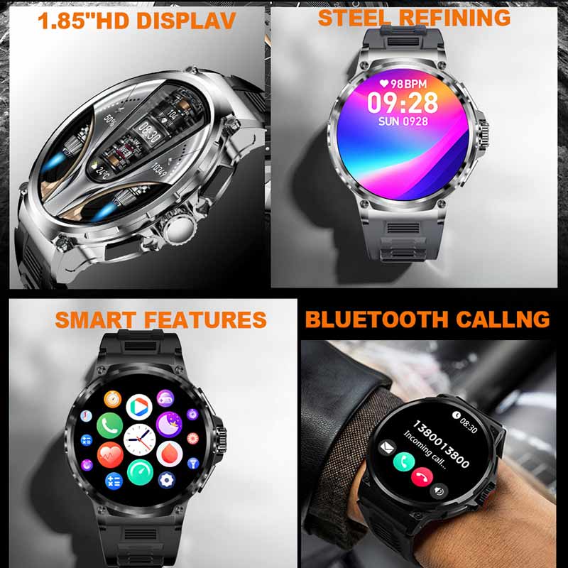 NORTH EDGE 1,85 'HD Дисплей См – обзор и цена Smartwatch Instagram