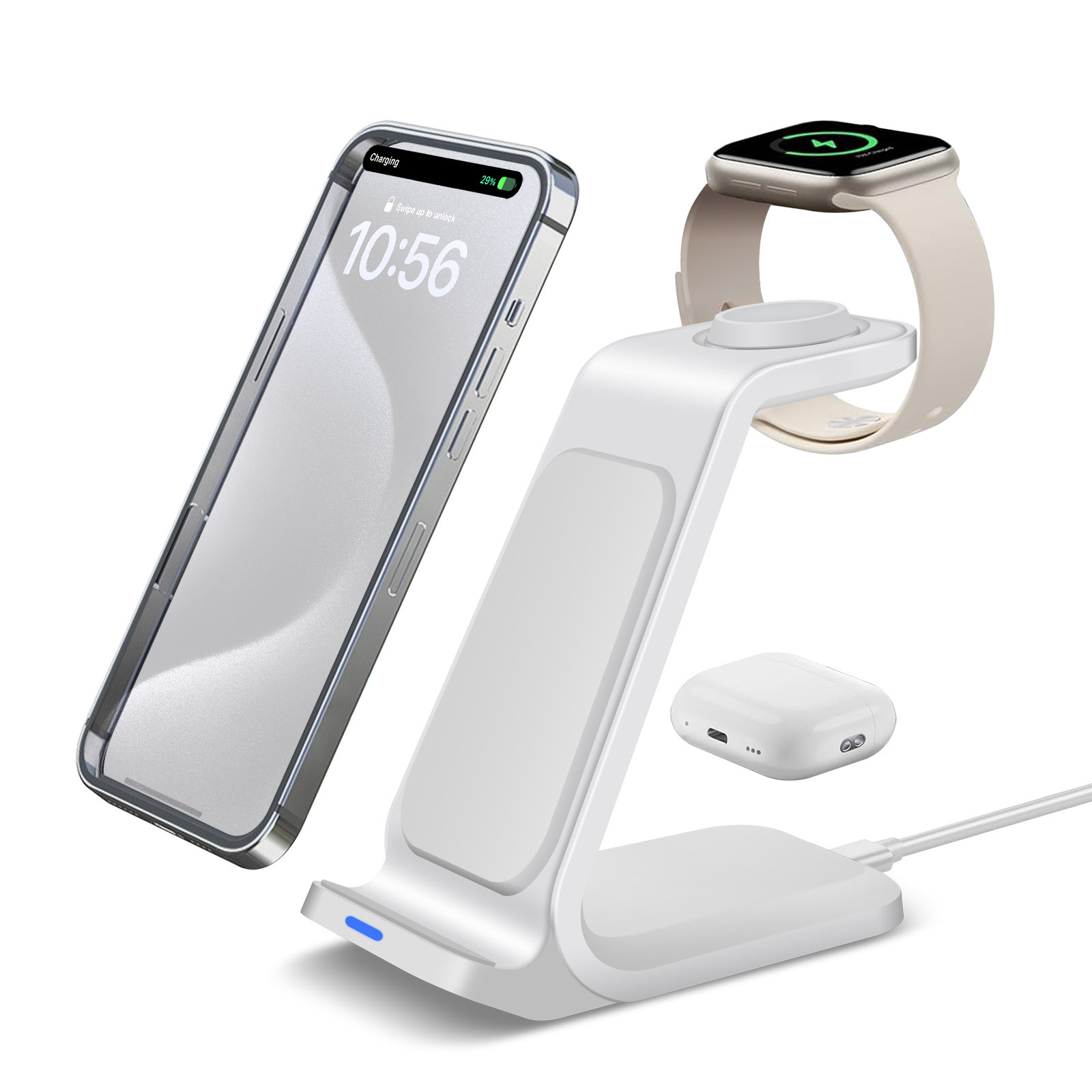 Зарядная станция 3 в 1, беспро – обзор и цена Smartwatch X
