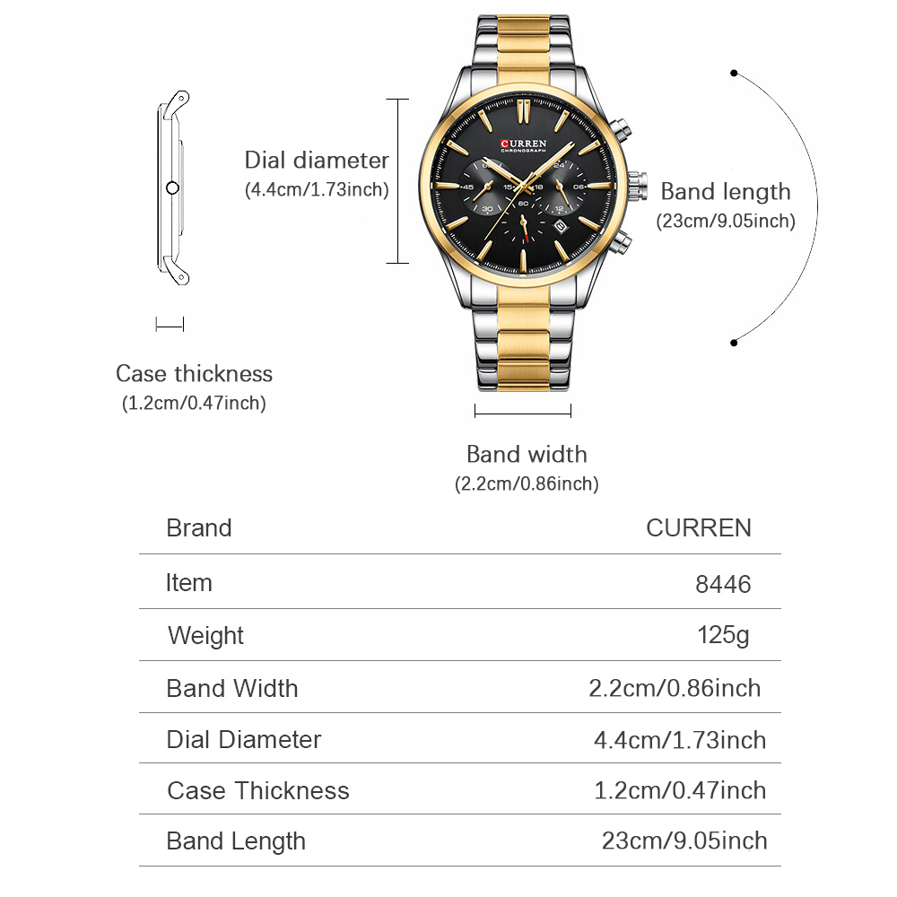CURREN повседневные кварцевые  – обзор и цена Accessories With Watch