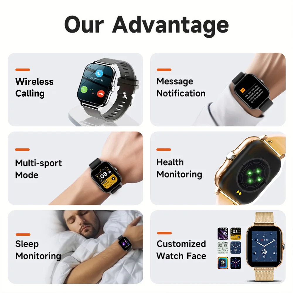 Смарт-часы для Android IOS, ча – обзор и цена Smartwatch Instagram