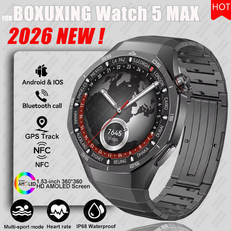 2026 Новые часы BOXUXING 5 MAX – обзор и цена Smartwatch Face