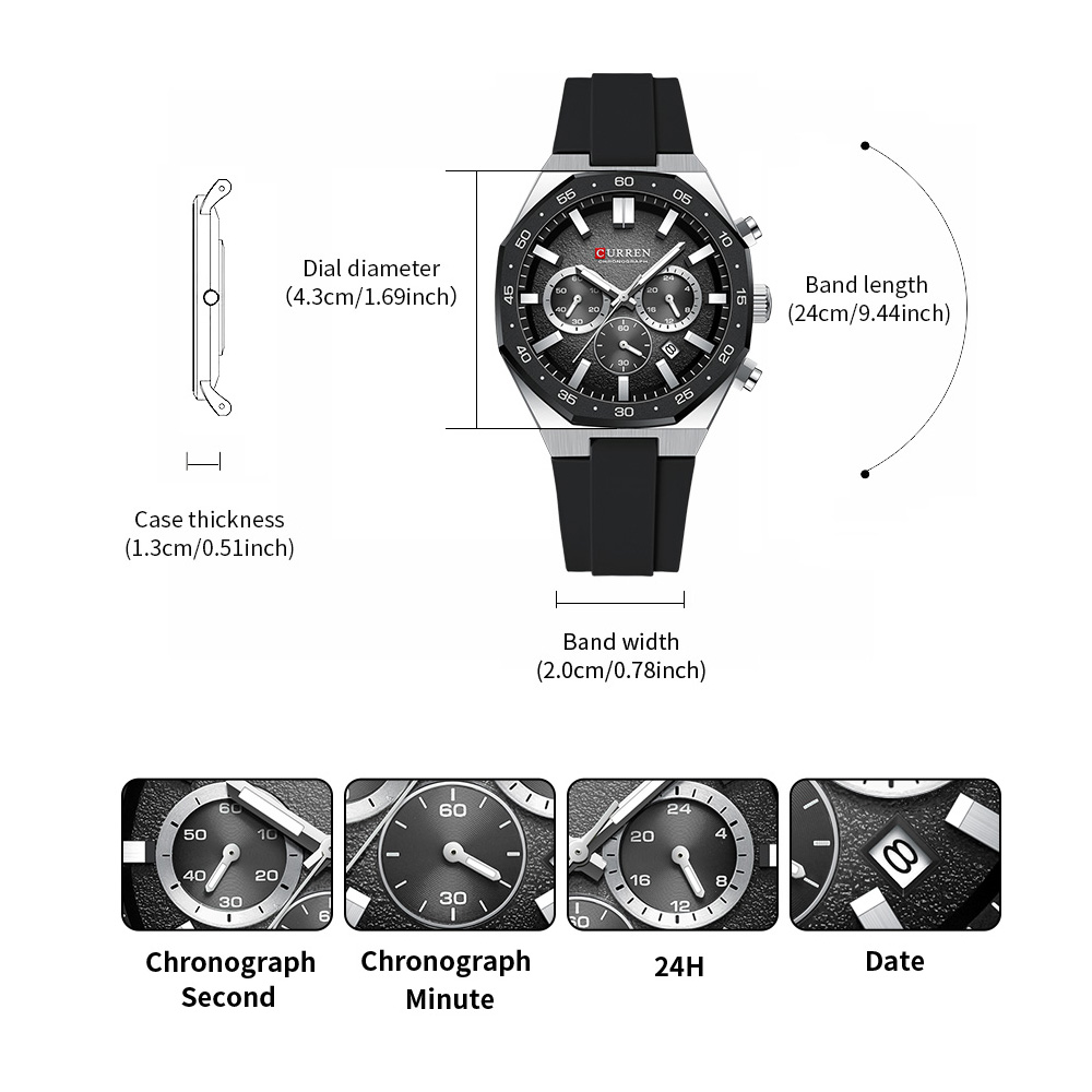 Мужские спортивные часы CURREN – обзор и цена Accessories With Watch