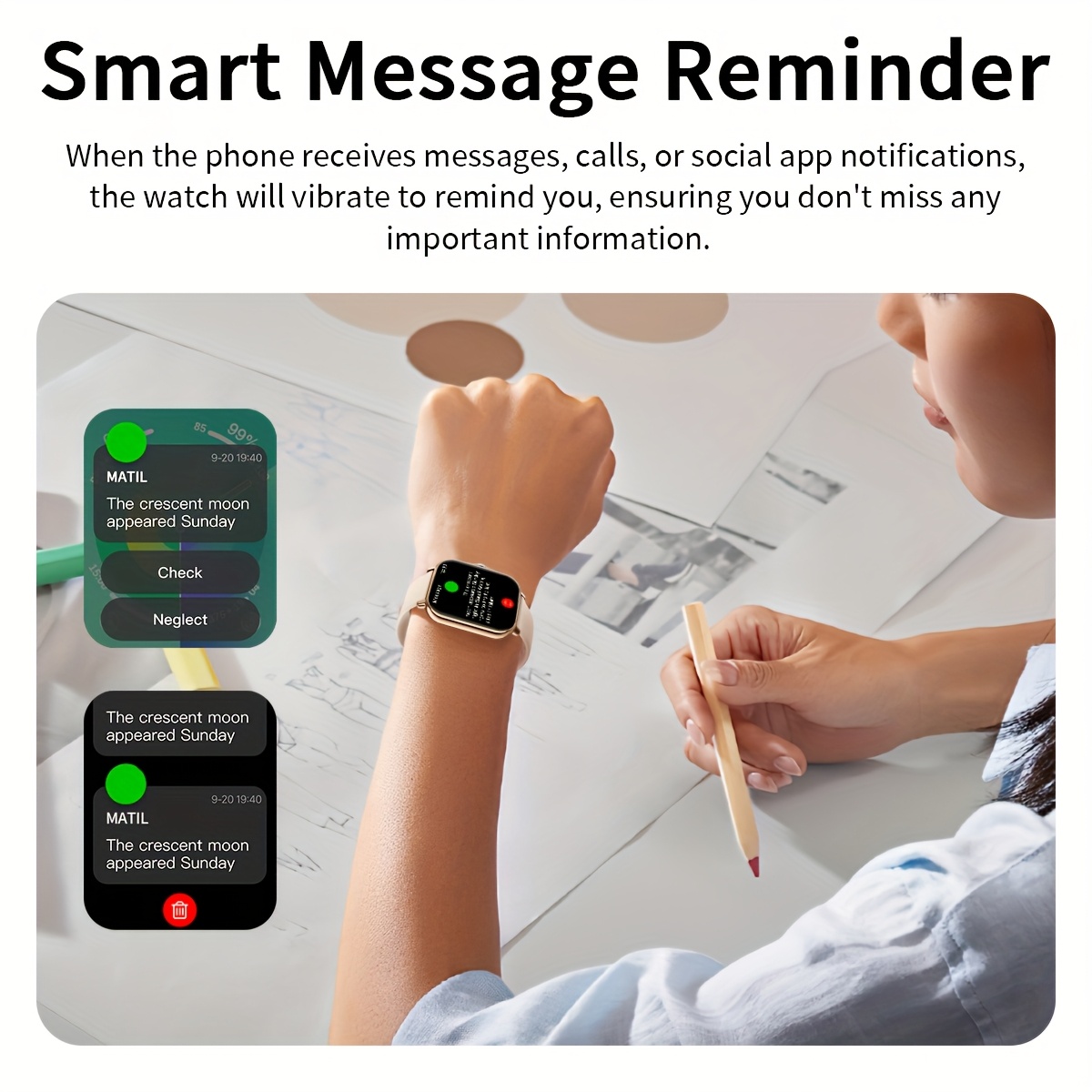 Умные часы с экраном 1,83 дюйм – обзор и цена Smartwatch Instagram