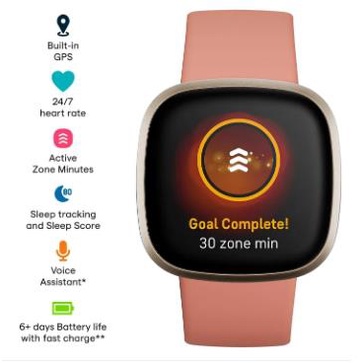 Умные часы Fitbit Versa 3 для  – обзор и цена Smartwatch X