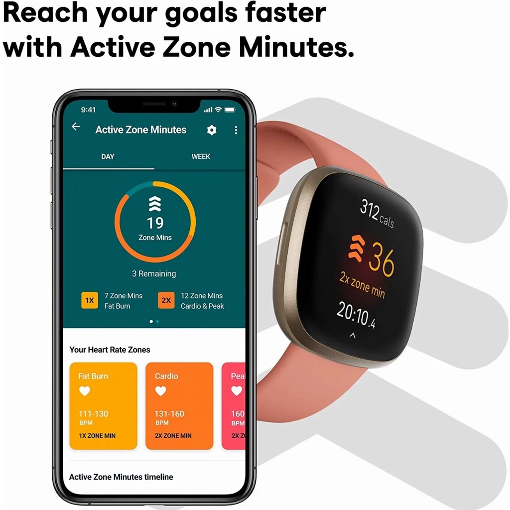Умные часы Fitbit Versa 3 для  – обзор и цена Smartwatch X