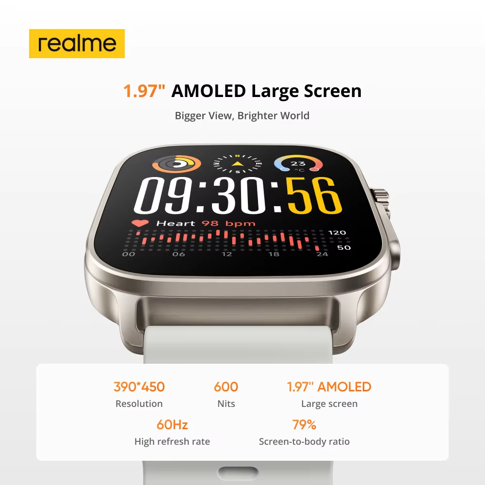 Глобальная версия часы Realme  – обзор и цена Smartwatch Face