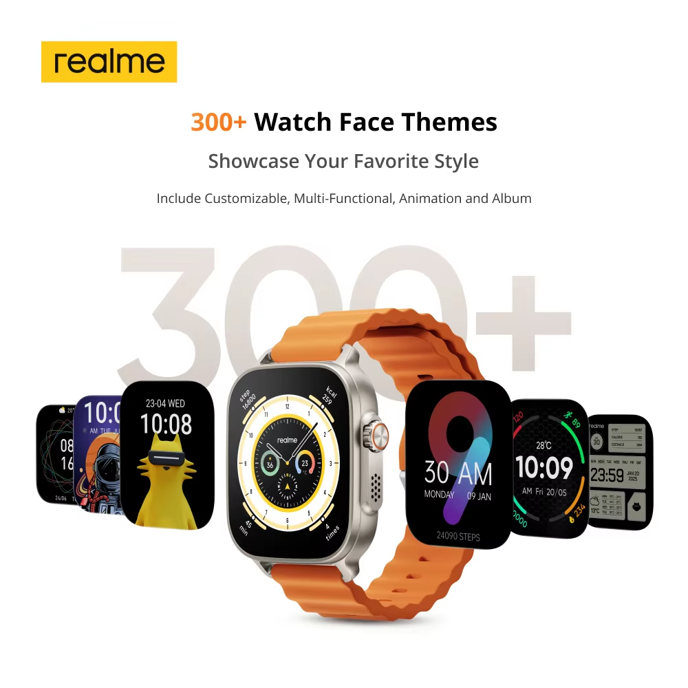 Глобальная версия часы Realme  – обзор и цена Smartwatch Face