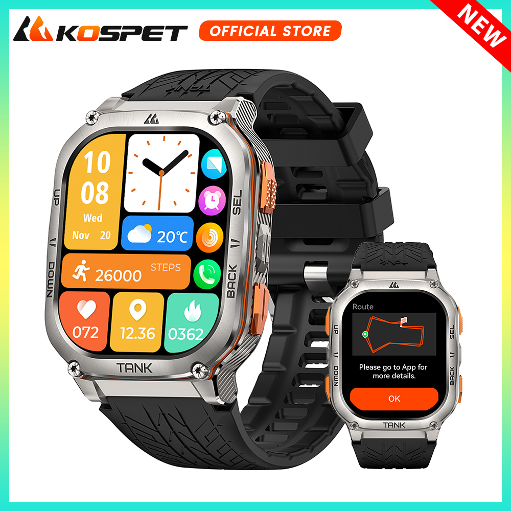 KOSPET TANK M3 Ultra GPS Смарт – обзор и цена Smartwatch X2